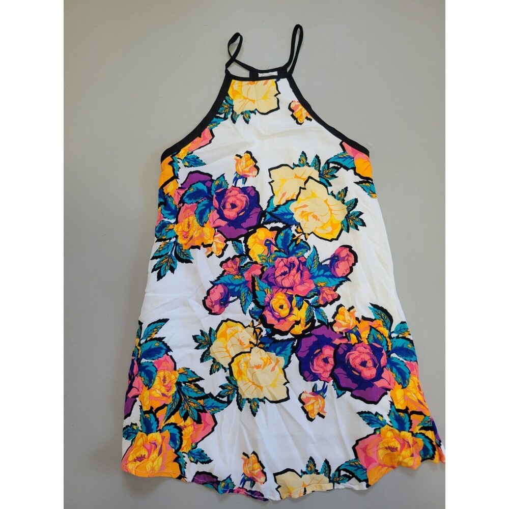 NBD Womens Revolve Mini Dress Racerback Floral Print Sleeveless Multi Size XS